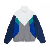 Mr.GENTLEMAN-TRACK ZIP UP - White × Blue