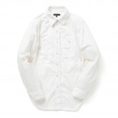 ENGINEERED GARMENTS-Work Shirt - French Twill - White