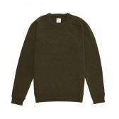 Mr.GENTLEMAN-CREW NECK KNIT - Khaki