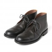 LEATHER & SILVER MOTO-Chukka boots #1400 - Black