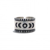 hobo-Desert Flower Silver Ring Wide by STANLEY PARKER