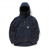 and wander-twill fleece jacket - navy
