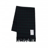 Mr.GENTLEMAN-CHECK WOOL STOLE - Black Watch