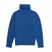 Mr.GENTLEMAN-LOW GAUGE TURTLENECK KNIT - Blue