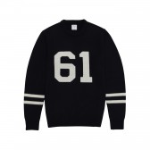 Mr.GENTLEMAN-NUMBERING KNIT - Navy