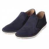 Nepco Footwear - Ripple Sole Suede Slip-On - Navy