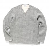 FLISTFIA-V-Neck Haif Zip Pull Over - Heather Gray