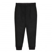 Mr.GENTLEMAN-WOOL RIB PANTS - Black
