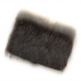 MOUNTAIN RESEARCH-Rabbit Fur Badge (Square) - Chocolate.Brown