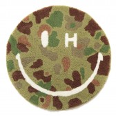 SECOND LAB. SMILE H EYE CAMO ROUND RUG - O.D