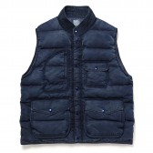 Porter Classic-SUPER NYLON DOWN VEST - Blue