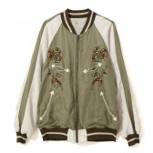 NAISSANCE-SATIN JACKET - Green
