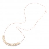 Hender Scheme-not lying jewelry neck lase - White