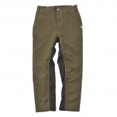 and wander-60:40 cloth rib pants long - Khaki