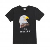 Mr.GENTLEMAN-EAGLE PAINT TEE - Used Black
