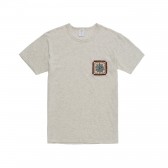 Mr.GENTLEMAN-EMBROIDERED POCKET TEE - White