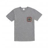 Mr.GENTLEMAN-EMBROIDERED POCKET TEE - Grey