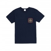 Mr.GENTLEMAN-EMBROIDERED POCKET TEE - Navy