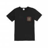 Mr.GENTLEMAN-EMBROIDERED POCKET TEE - Black