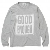 GOODENOUGH-BOX SIGN L:S TEE - Grey