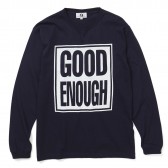 GOODENOUGH-BOX SIGN L:S TEE - Navy