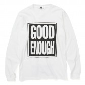 GOODENOUGH-BOX SIGN L:S TEE - White