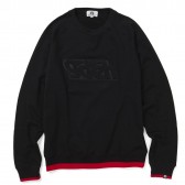 GOODENOUGH-EDGE LINE RAGLAN SLEEVE CREW SWEAT - Black