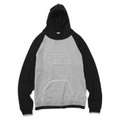 GOODENOUGH-EDGE LINE RAGLAN SLEEVE SWEAT PARKA - Grey : Black