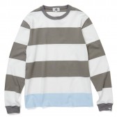 GOODENOUGH-EDGE SWITCH BORDER L:S SHIRT - Grey