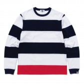 GOODENOUGH-EDGE SWITCH BORDER L:S SHIRT - Navy