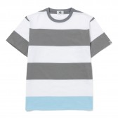 GOODENOUGH-EDGE SWITCH BORDER S:S SHIRT - Grey