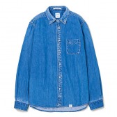 BEDWIN-L:S DENIM B.D SHIRT FD 「WYATT」 - Indigo