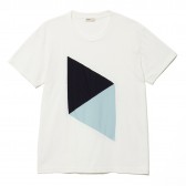 NAISSANCE-PATCHWORK T-SHIRT B - White