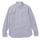 GOODENOUGH-SLEEVE SWITCH STRIPE SHIRT - Blue