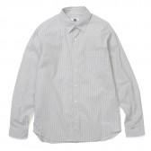 GOODENOUGH-SLEEVE SWITCH STRIPE SHIRT - Grey