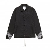Mr.GENTLEMAN-BANDANA COACH JACKET - Black