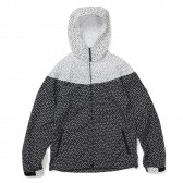 GOODENOUGH-FLORET CROSS DOT CAP SHOULDER JACKET - Black : White