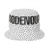 GOODENOUGH-FLORET CROSS DOT DRAWCORD HAT - White
