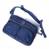 Porter Classic-SUPER NYLON SHOULDER BAG M - Blue