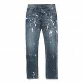 N.HOOLYWOOD-961-CP09 peg ペイントストレッチデニム - Blue