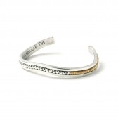 METAPHORE-ALOIS WAGNER BANGLE - Silver × Melon