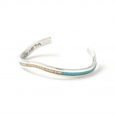 METAPHORE-ALOIS WAGNER BANGLE - Turquoise × Melon
