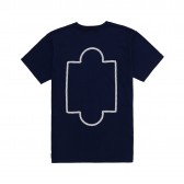 Mr.GENTLEMAN-BACKPRINT FRAME TEE - Navy