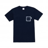 Mr.GENTLEMAN-BANDANA POCKET TEE - Navy