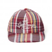 GOODENOUGH-CLASSICS MADRAS B.B CAP - Burgundy : Orange