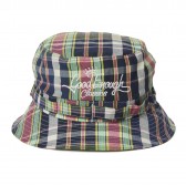 GOODENOUGH-CLASSICS MADRAS VENTILATION BOONIE - Navy : Yellow