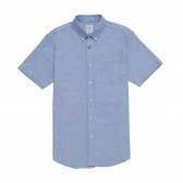 Mr.GENTLEMAN-CONCHO BUTTON OX S:S SHIRT - Sax Blue