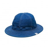 BEDWIN-DENIM MILITARY HAT 「DELVON」 - Indigo