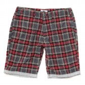 GOODENOUGH-EDGE LINE CHECK SHORTS - Grey