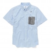 HABANOS-MILITARY POCKET S:SL SHIRTS - Sax